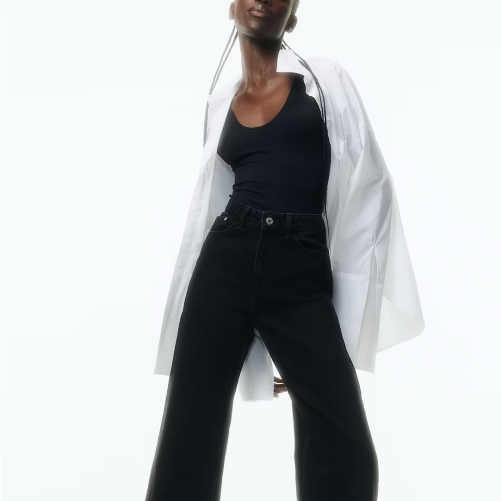 H&M Black Wide Leg Women's Jeans